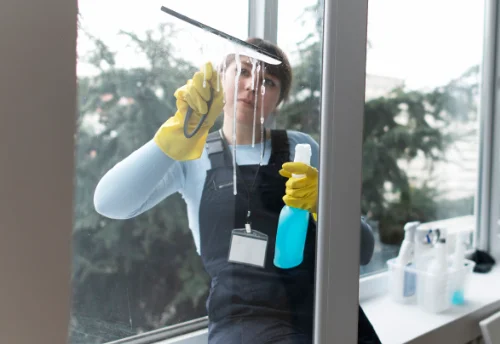Nettoyage de vitres intérieures et extérieures aux Grandes-Ventes